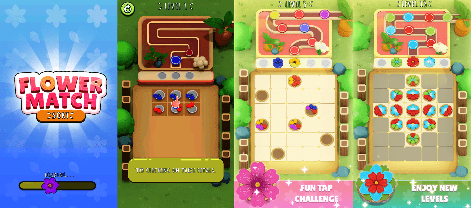 An image of the Flower Match Sort project.